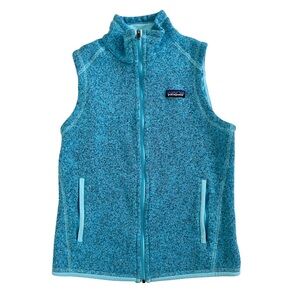 Patagonia Women's Better Sweater Fleece Vest, Full Zip, Turquoise, Size Small
